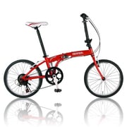 折りたたみ自転車 20型 外装7段変速 レッド Ferrari AL-FDB207 II
