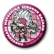 戦国BASARA デフォルメ缶バッジ 長曾我部元親