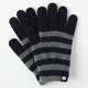 iTG005-NVxGY/S [iTouch Gloves ストライプ NVxGY S]