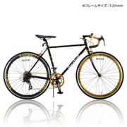 ロードバイク GolDragon(ゴールドラゴン) 480mm 700×23C 外装14段変速 ブラック×ゴールド R+713