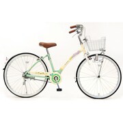 子ども用自転車 スターエスコート 24型 変速なし ライトイエロー/ライトグリーン 241-F