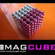 マグキューブ ピンク＆シルバー [立体パズル]