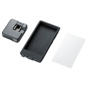 WALKMAN F800用 AC充電器付きシリコンケース ブラック AVS-F12ACSBK