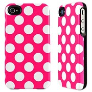 iPhone 5用ケース [ドットピンク]
