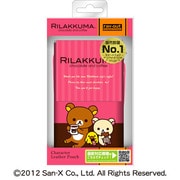 RT-SXSPA/CC [各種スマートフォン用 リラックマ キャラクター レザーポーチ チョコレート&コーヒー]
