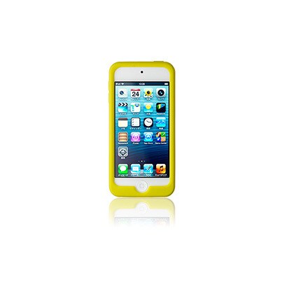 第5世代 iPod touch用 抗菌シリコンケースセット イエロー TR-SCTC12-YL