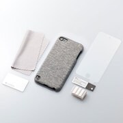 第5世代 iPod touch用 ファブリックカバーセット スウェット TR-FCTC12-HD