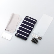 第5世代 iPod touch用 ファブリックカバーセット ポロネイビー TR-FCTC12-PN