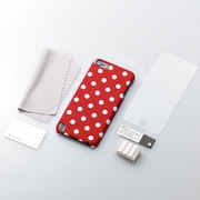 第5世代 iPod touch用 ファブリックカバーセット ポルカドット TR-FCTC12-PD