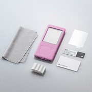 WALKMAN S770用 抗菌シリコンケースセット ライトピンク TR-SCWMS12-LP
