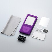 WALKMAN S770用 抗菌シリコンケースセット パープル TR-SCWMS12-PP