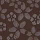 プレイスマット 花　ブラウン HA-002 Brown