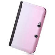 ニンテンドー3DS LL用 ハードコーティング・グラデーション・ハードジャケット(パールホワイト/ピンク)