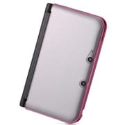 ニンテンドー3DS LL用 ハードコーティング・グリッター・ハードジャケット(ラメクリア/パールピンク)
