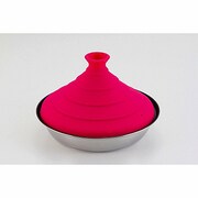 アイビス ふっ素加工3層底シリコーン蓋タジン鍋24cm ピンク H-5521