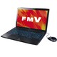 LIFEBOOK AHシリーズ 15.6型ワイド液晶 HDD1TB Blu-rayDiscドライブ シャイニーブラック FMVA77JB