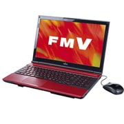 LIFEBOOK AHシリーズ 15.6型ワイド液晶 HDD750GB Blu-rayDiscドライブ ルビーレッド FMVA56JR