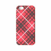 友禅ジャケット iPhone5 トラッドチェックRD/BK