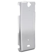 BSMPSO01EGSV [Xperia AX SO-01E専用 3Hグラデーションハードケース 液晶保護フィルム付 シルバー]