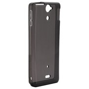 BSMPSO01ETBK [Xperia AX SO-01E専用 ソフトケース 液晶保護フィルム付 ブラック]