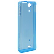 BSMPSO01ETBL [Xperia AX SO-01E専用 ソフトケース 液晶保護フィルム付 ブルー]