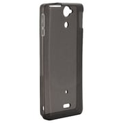 BSMPSO01ETLBK [Xperia AX SO-01E専用 ソフトケース 液晶保護フィルム付 ラメブラック]