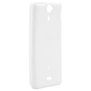 BSMPSO01ETKWH [Xperia AX SO-01E専用 ソフトケース 液晶保護フィルム付 不透明ホワイト]