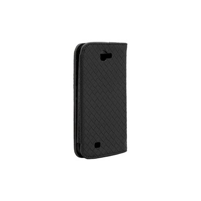 GALAXY NoteII SC-02E専用 編込みレザーケース ブラック BSMPSC02ELABK