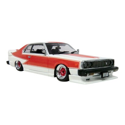 9690 [1/43 スカイライン HT 2000 GT-E･S 前期型 カスタムスタイル ホワイト/レッド]