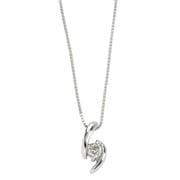 プラチナダイヤカギ爪ネックレス 0.05CT DTP05099P