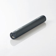 モバイルバッテリー リチウムイオン電池 スマホ汎用 5200mAh スティック ブラック DE-M01L-1910BK