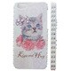 Diamond case for iphone5 [iPhone5用 デザインケース フローラルCAT]