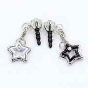 F22-PIN-P2 [ペアチャームピン BK&WH スター]
