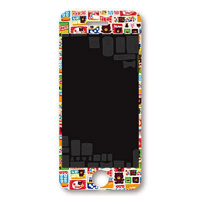 NR0076-12 [iPhone 5用 保護フィルム スマホゴ ベアーチップス]