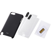 iPod touch 第5世代用 ラバーコーティング・シェルジャケット マットブラック RT-T5B4/B
