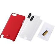 iPod touch 第5世代用 ラバーコーティング・シェルジャケット マットレッド RT-T5B4/R