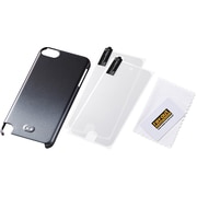 iPod touch 第5世代用 グラデーション・シェルジャケット シルバー ブラック RT-T5B5/SB
