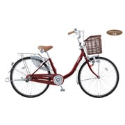 シティサイクル アルミスターU 24型 変速なし フラッシュボルドーレッド DAU403 OR17