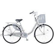 シティサイクル アルミスターU 26型 変速なし グラスMSシルバー DAU60L3 OS21
