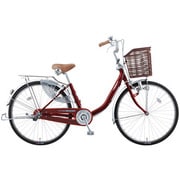シティサイクル アルミスターU 26型 内装3段変速 フラッシュボルドーレッド DAU63L3 OR17