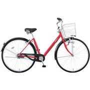 シティサイクル アルミスターV 27型 内装3段変速 クリアレッド DAV73L3 OR09