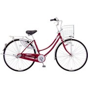 シティサイクル シュガーW 27型 内装3段変速 ネオダークコスモレッド DSW73L2 OR47