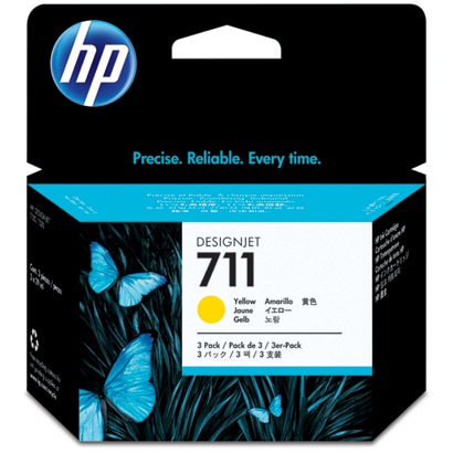 HP711インクカートリッジ イエロー 3個パック(29mlX3) CZ136A