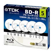 録画用BD-R 追記型 1-4倍速 片面1層 25GB 5枚 BRV25NB5A