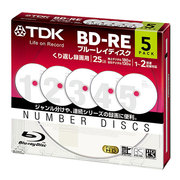 録画用BD-RE 書換え型 1-2倍速 片面1層 25GB 5枚 BEV25NA5A