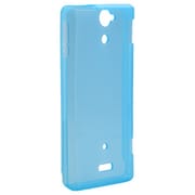 BSMPSOL21TBL [Xperia VL SOL21専用 ソフトケース 液晶保護フィルム付 ブルー]