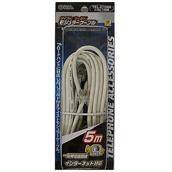 ヨドバシ Com オーム電機 Ohm Tel C1506 6極4芯 6極2芯兼用 ツイスト シールドモジュラーケーブル 5m 通販 全品無料配達