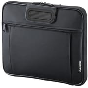 衝撃吸収インナーケース 12.1型ワイド 取っ手付き 折りたたみ式 小物収納ポケット ノートパソコンバッグ ブラック IN-H10BKN
