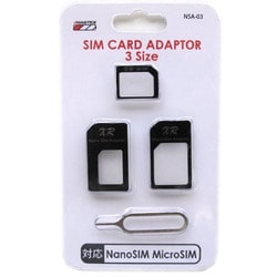 ヨドバシ Com モバイルライフ Mobilelife Nsa 03bk Nanosim Microsim U Sim変換アダプタ 通販 全品無料配達