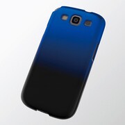 Galaxy SⅢ・GalaxySⅢα SC-06D・SC-03E シェルカバー グラデーション ブラック×ブルー PD-SCS3PVWBBU